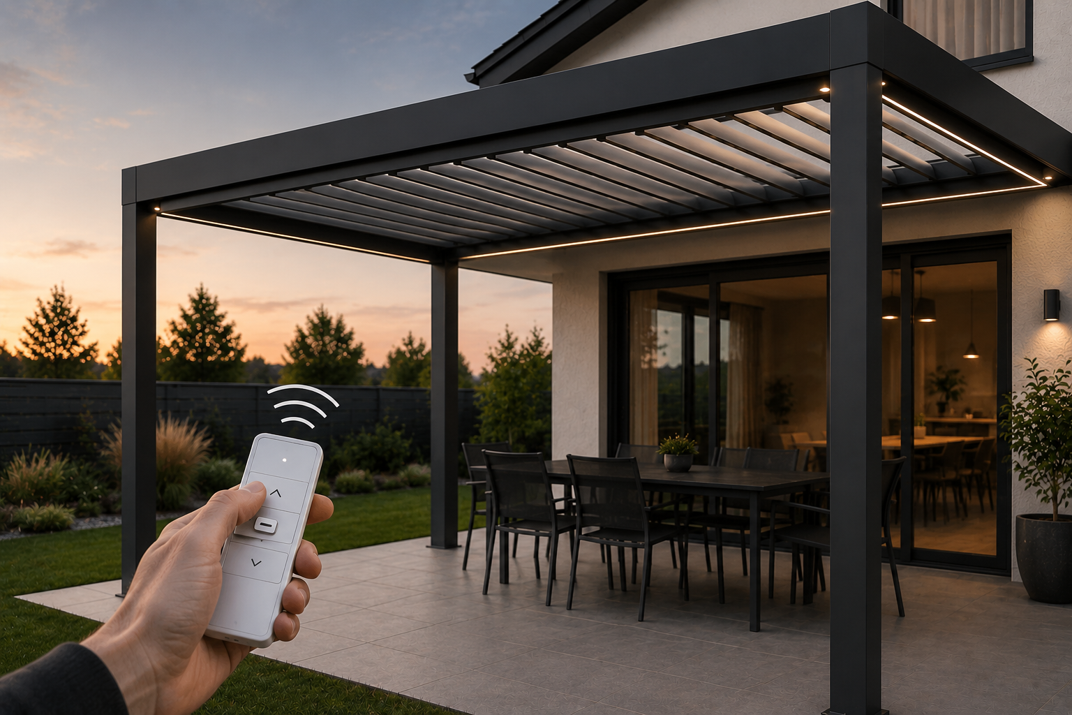 Steuerung für Terrassenüberdachung